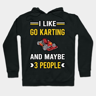 3 People Go Karting Go Kart Karts Hoodie